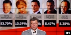 Petro Poroshenko on the campaign trail in May 2014.