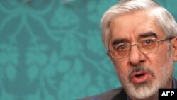 Mir-Hossein Mousavi, pictured in 2009 during his presidential campaign. File photo