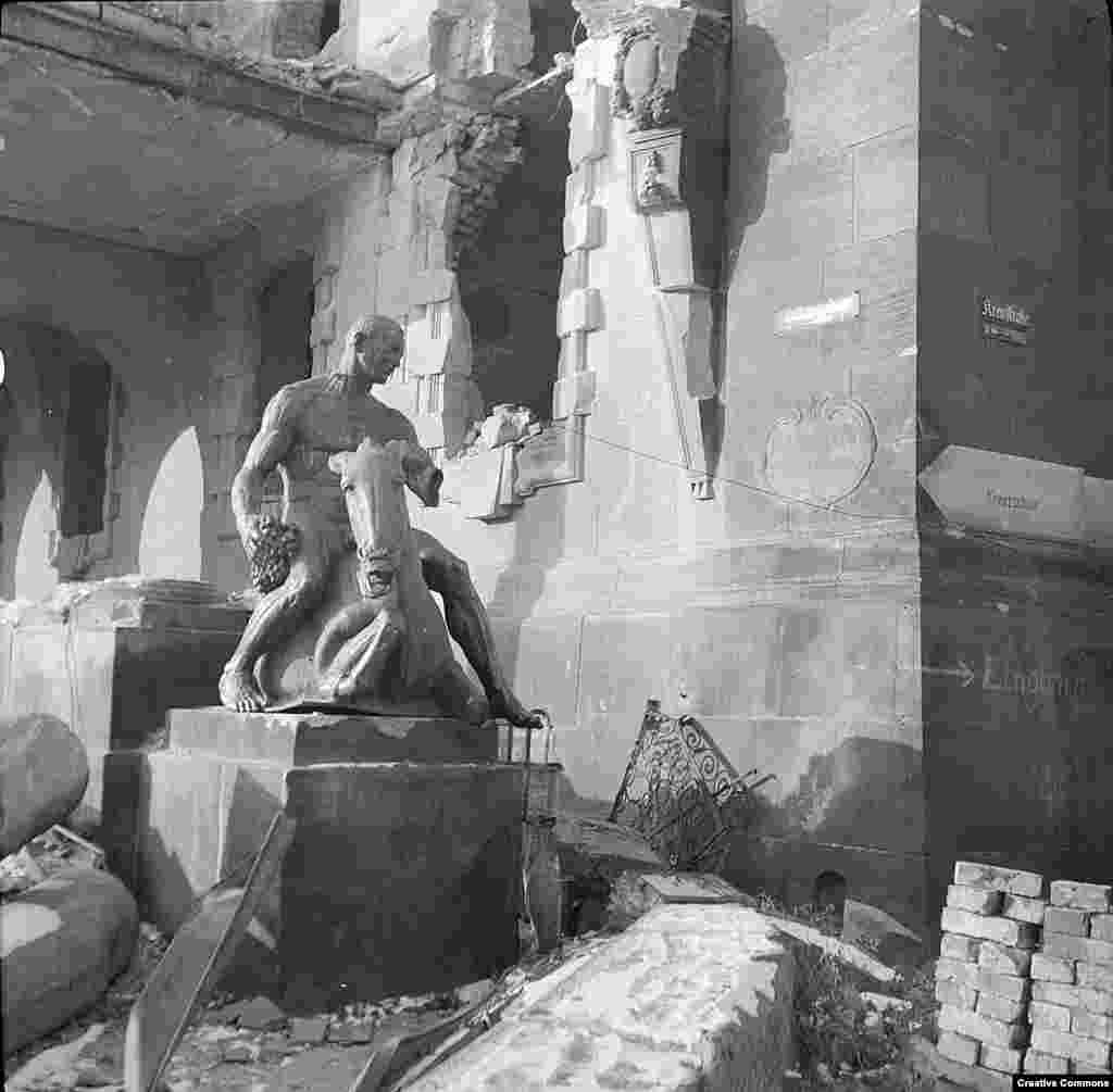 Many of Dresden's architectural treasures were rebuilt using historical photographs, as well as chunks of carved stone rescued from the rubble for reference.