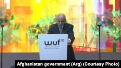 Predsjednik Ašraf Gani (Mohammad Ashraf Ghani) tokom govora na Svjetskom urbanom forumu, 09. februar 2020.