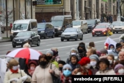 Марш пэнсіянэраў у Менску, 2 лістапада 2020 году.