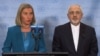 EU foreign policy chief Federica Mogherini, speaking at the UN alongside Iranian Foreign Minister Mohammad Javad Zarif. September 2018