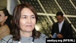 Директор департамента по возобновляемым источникам энергии министерства энергетики Айнур Соспанова. Астана, 10 июля 2015 года.