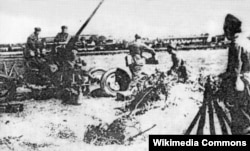 Польская зенитная артиллерия во Львове. 1939 год
