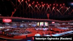 Церемония открытия II Европейских игр на минском стадионе «Динамо»
