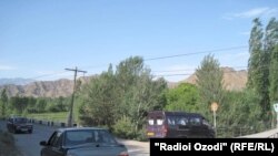 Tajikistan,Sughd region, a highway between Isfara and Vorukh,1June2013 