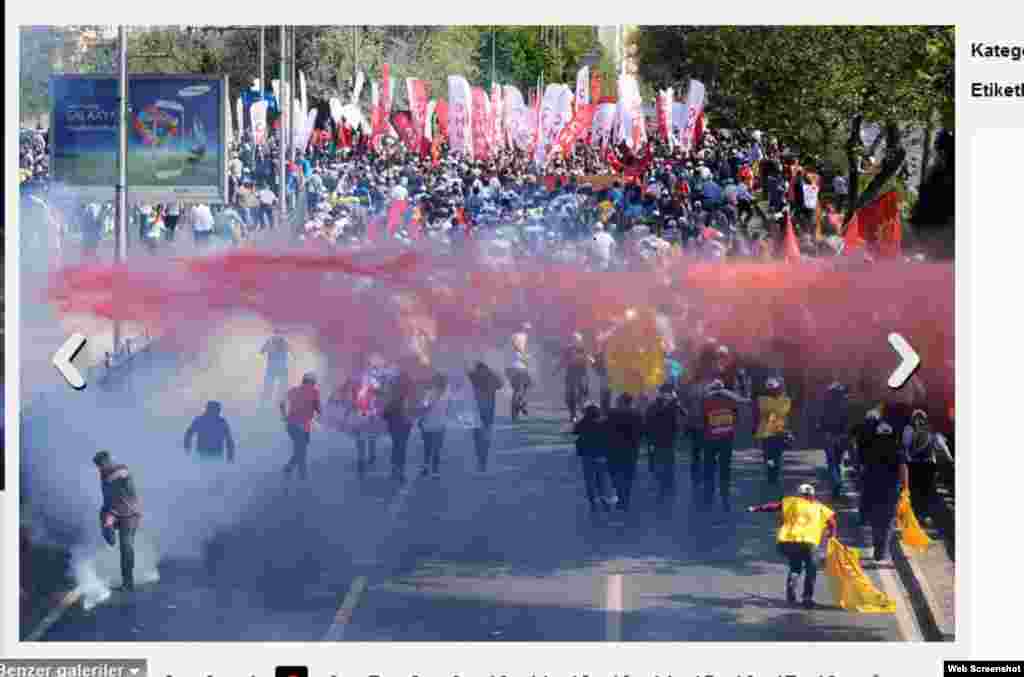 Митинг протеста в Турции. Стамбул, 1 мая 2013 года.