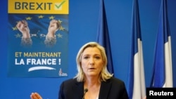 Marine Le Pen, lidera partidului de extremă dreaptă Frontul Național
