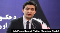 سید احسان طاهری سخنگوی شورای عالی صلح در یک کنفرانس خبری در کابل, Feb 03 2019 