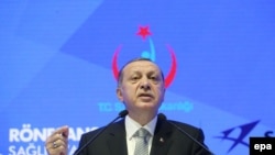 Turkish President Recep Tayyip Erdogan in Istanbul on July 21, 2017