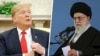 Donald Trump (solda) və ayətüllah Khamenei 