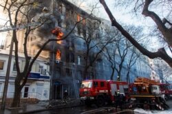 The blaze erupted on December 4 in the Odesa College of Economics, Law, and Hotel and Restaurant Business.