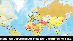 Карта Госдепартамента США