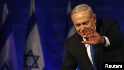 Benjamin Netanjahu po objavljivanju pobjede na izborima, 23. januar 2013.