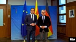 Vicepremijer za evropska pitanja Severne Makedonije Nikola Dimitrov i nemački državni ministar za Evropu Mihael Rot