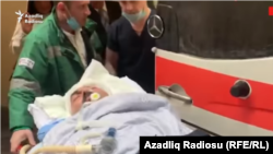  Oktay Gülalıyev avtomobillə vurulandan bir gün sonra hospitalda, 30 oktyabr 2019