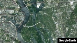 Київські острови на Google Maps