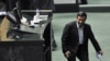 محمود احمدی نژاد، رییس جمهور اسلامی ایران، در صحن علنی مجلس شورای اسلامی