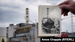 Cernobîl - înainte de explozie și acum.