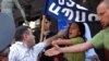 Armenia -- Environmentalists stage a protest action in Yerevan, 28Jul2010