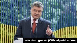 Ukrainian President Petro Poroshenko in Kyiv on June 5.