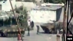 Скриншот видео о передвижении танков и военных в сирийской провинции Латакия. Иллюстративное фото. 