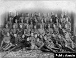 Генерал Пепеляев и офицеры Первой сибирской штурмовой бригады