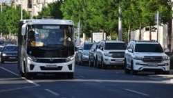 Российский автобус ПАЗ-3204 Vector Next на улице Большой Морской в Севастополе