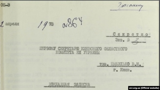ÐÐ¾Ð¿Ð¾Ð²ÑÐ´Ð½Ð° Ð·Ð°Ð¿Ð¸ÑÐºÐ° ÑÐ¾Ð´Ð¾ Ð¿Ð¾ÑÑÑÐµÐ½Ñ Ð¿ÑÐ´ ÑÐ°Ñ Ð±ÑÐ´ÑÐ²Ð½Ð¸ÑÑÐ²Ð° Ð§ÐÐÐ¡, 1973 ÑÑÐº