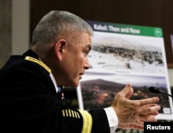 U.S. Army General John Campbell says Islamic State has a "nascent" presence in Afghanistan.