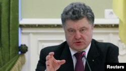 Президент Украины Петр Порошенко. Киев, 22 декабря 2014 года.