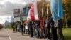 BELARUS - demonstration of trade unions in Minsk, at Bangalor Square