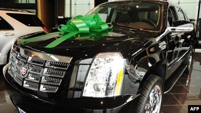 Cadillac Car With Christmas Bow 2022 Silly Dictator Story #5: Bumper Crop Yields Luxury Suv In Turkmenistan