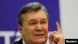 Бывший президент Украины Виктор Янукович, отстраненный от власти в результате протестов в 2014 году.