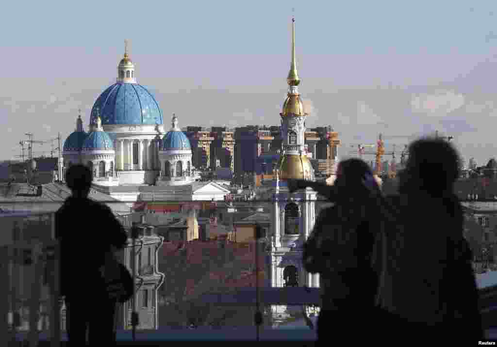 The terrace of the Mariinsky II Theater provides a panoramic view of St. Petersburg, and organizers expect to host chamber music events there when the weather allows.