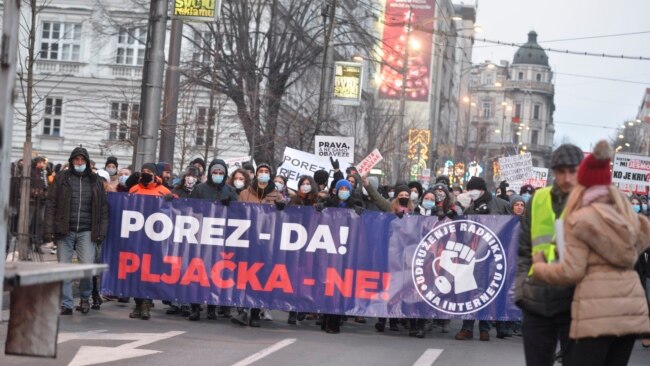 Protest frilensera u Beogradu