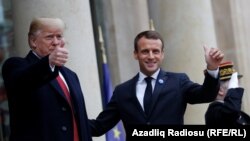 Дональд Трамп (зліва) приїхав до Франції на заходи, присвячені сотій річниці завершення Першої світової війни