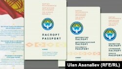 Эскизы биометрического паспорта гражданина КР. 