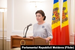 Silvia Radu la investirea cabinetului Filip la Chisinau, 25 septembrie 2018