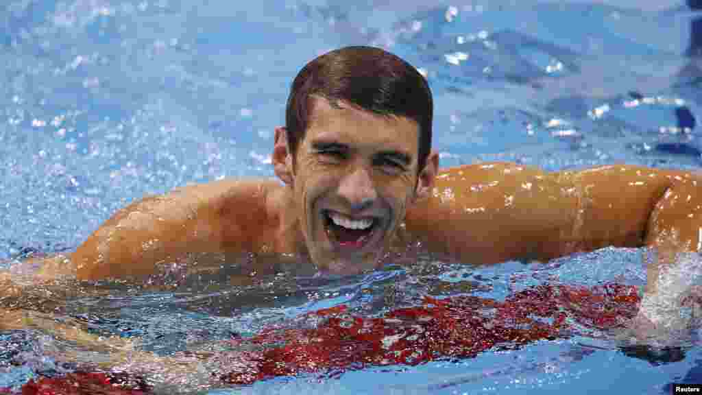 Обладатель 19 олимпийских медалей американский пловец Майкл Фелпс 