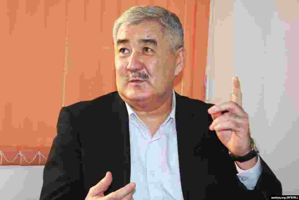 Политик Амиржан Косанов. Алматы, 10 декабря 2013 года.&nbsp;