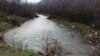 Bosnia and Herzegovina - Sušica stream next to the landfil Uborak near Mostar, in the south of Bosnia and Herzegovina, February 1, 2021.