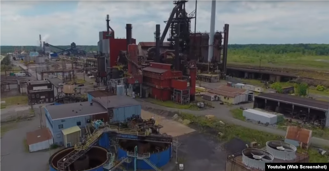 Занедбаний металургійний завод Warren Steel у місті Воррен (штат Огайо, США)