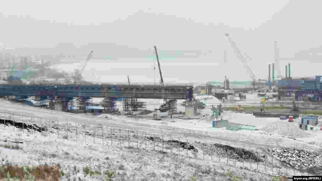 Будівництво Керченського мосту, 2 лютого 2017 року