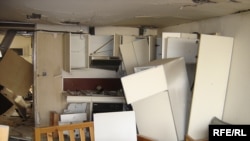 Iraq -- Blast In Baghdad Severely Damages RFE/RL’s Baghdad Bureau, November 18, 2005.