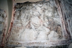 Полювання на ведмедя. Фреска XI століття, Софійський собор