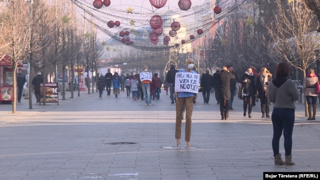 Aktivitet në Prishtinë kundër ndotjes së ajrit,2016