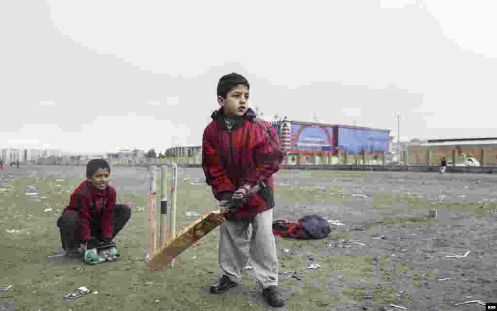 A cricket game in Kabul
