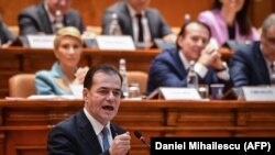 Premierul Ludovic Orban în Parlament