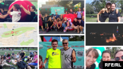 Czech Republic - RFE/RL colleagues participate in the 2018 Teribear charity run on Vitkov hill in Prague to raise money for disadvantaged children.